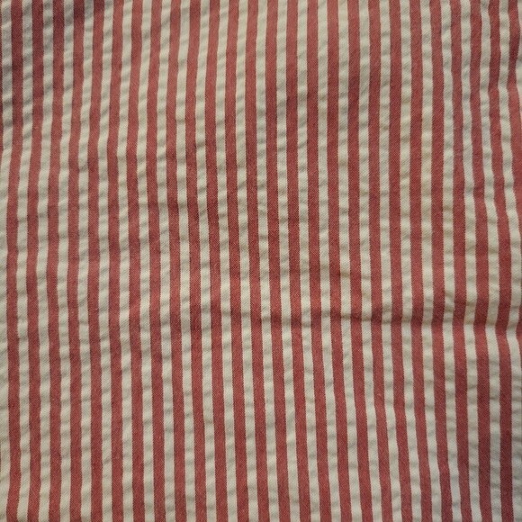 Red Shorts with White Pinstripes Size 16 - Picture 3 of 8